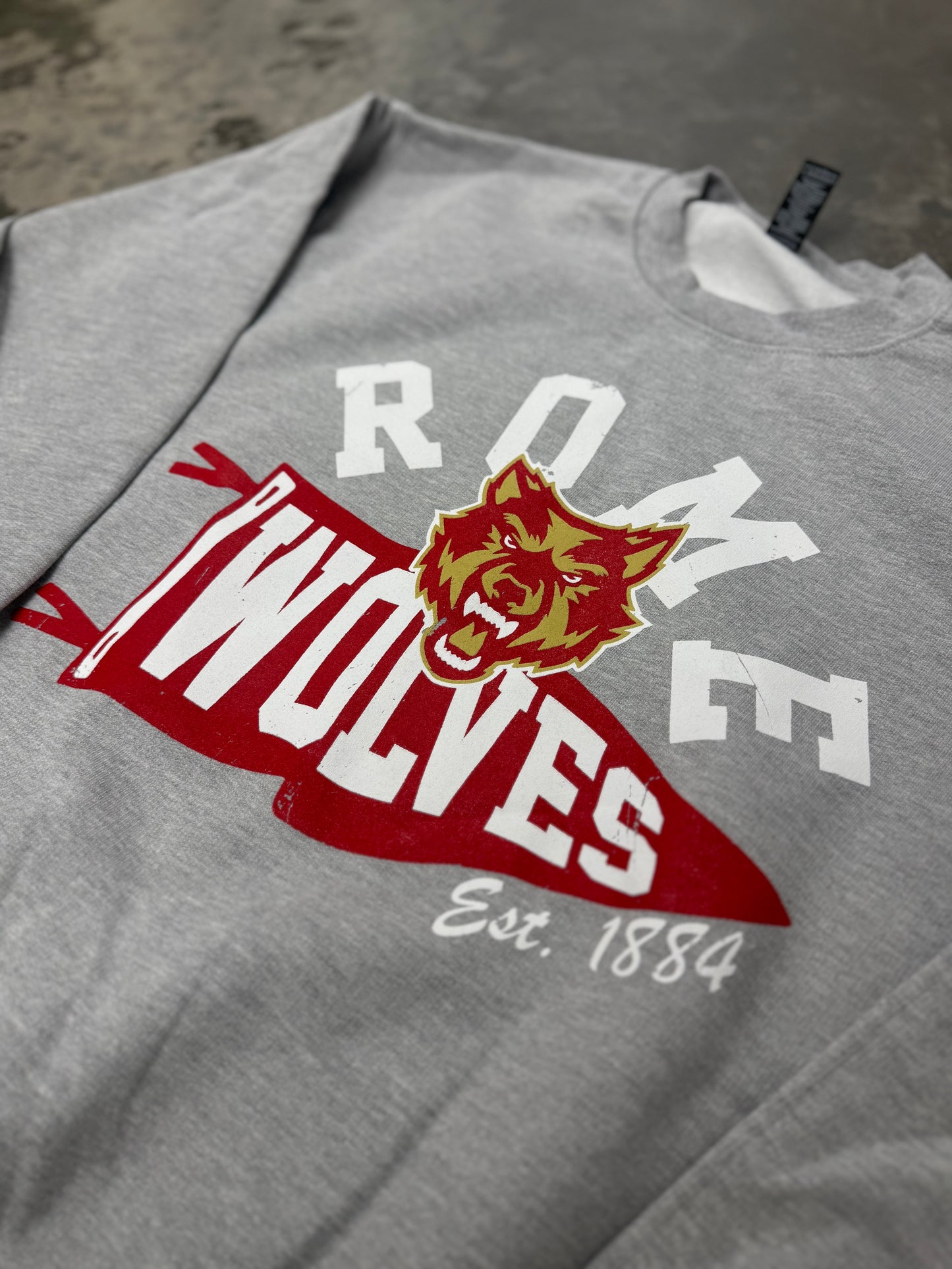 ROME PENNANT FLAG CREWNECK