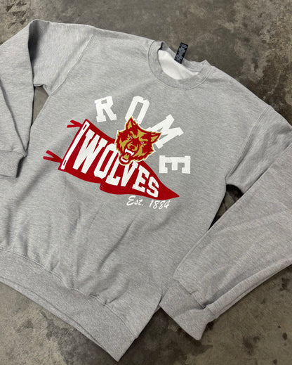 ROME PENNANT FLAG CREWNECK