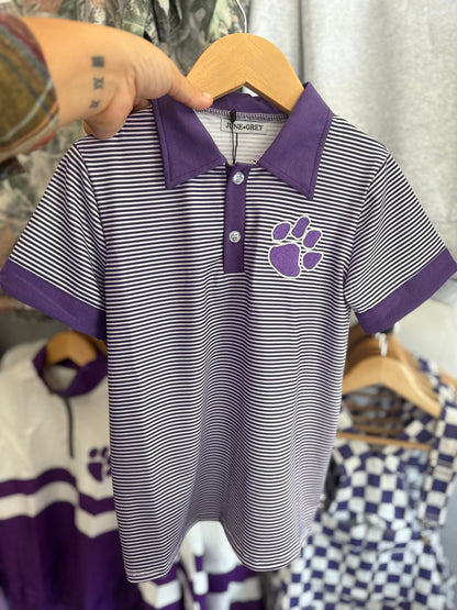 PAW Purple Polo