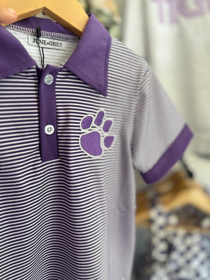 PAW Purple Polo