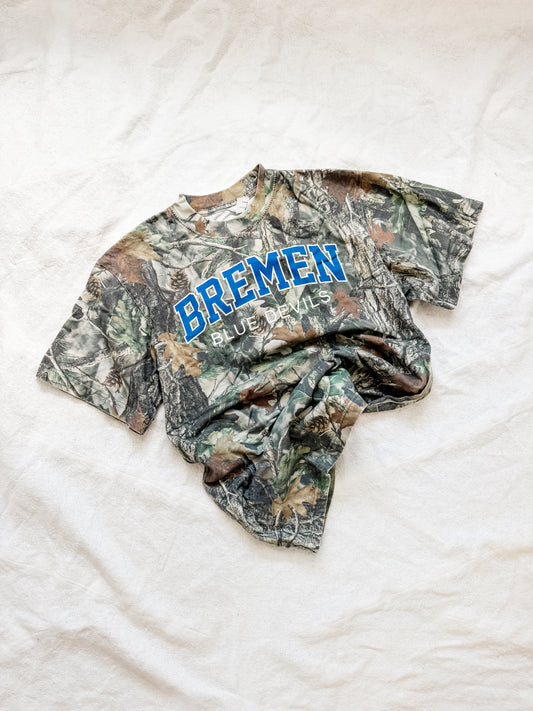 BLUE DEVILS camo tee