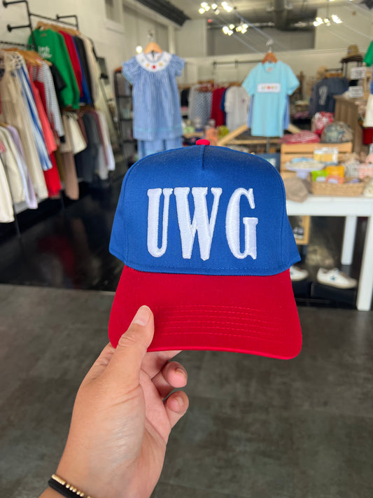 UWG blue and red hat