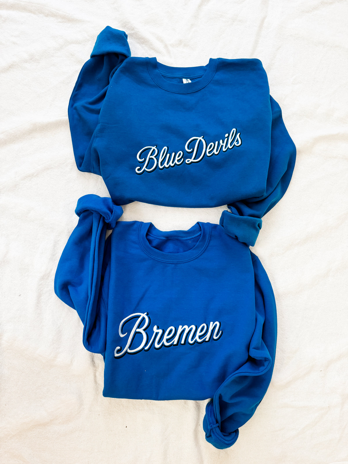 BREMEN ROYAL BLUE EMBROIDERED SWEATSHIRT