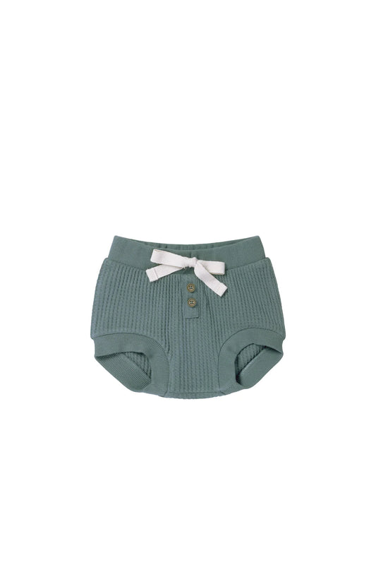 Organic Cotton Waffle Aiden Short - Harbour