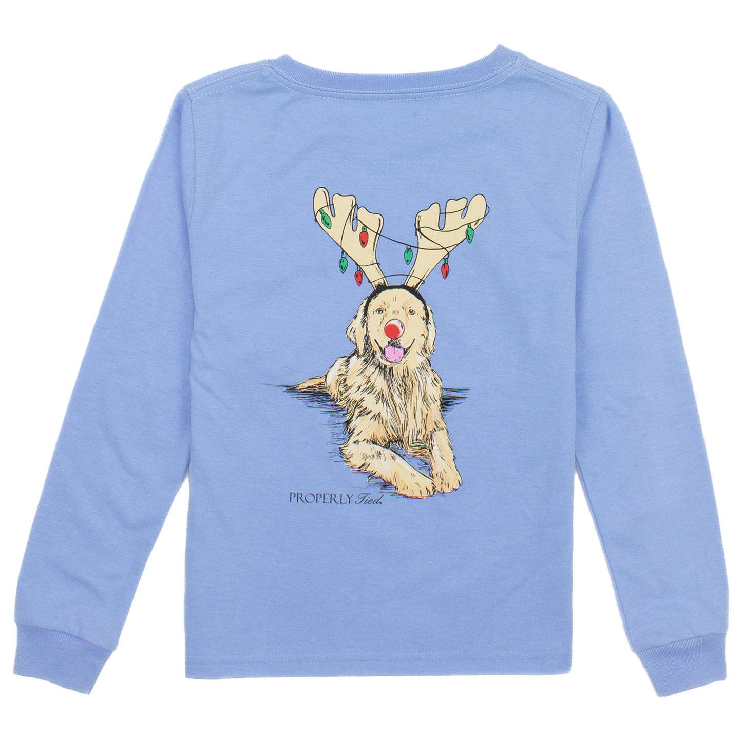 Properly Tied / Boys Golden Holiday LS Light Blue