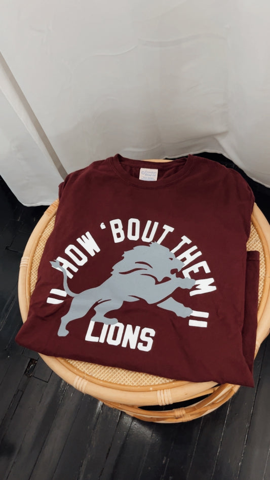 HOW BOUT THEM LIONS (CENTRAL) Tee
