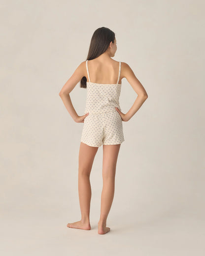Teen Pointelle Lounge Set || Blue Ditsy
