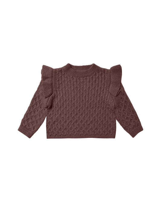 LA REINA SWEATER || PLUM