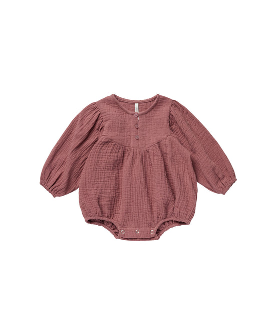 GWEN ROMPER || RASPBERRY