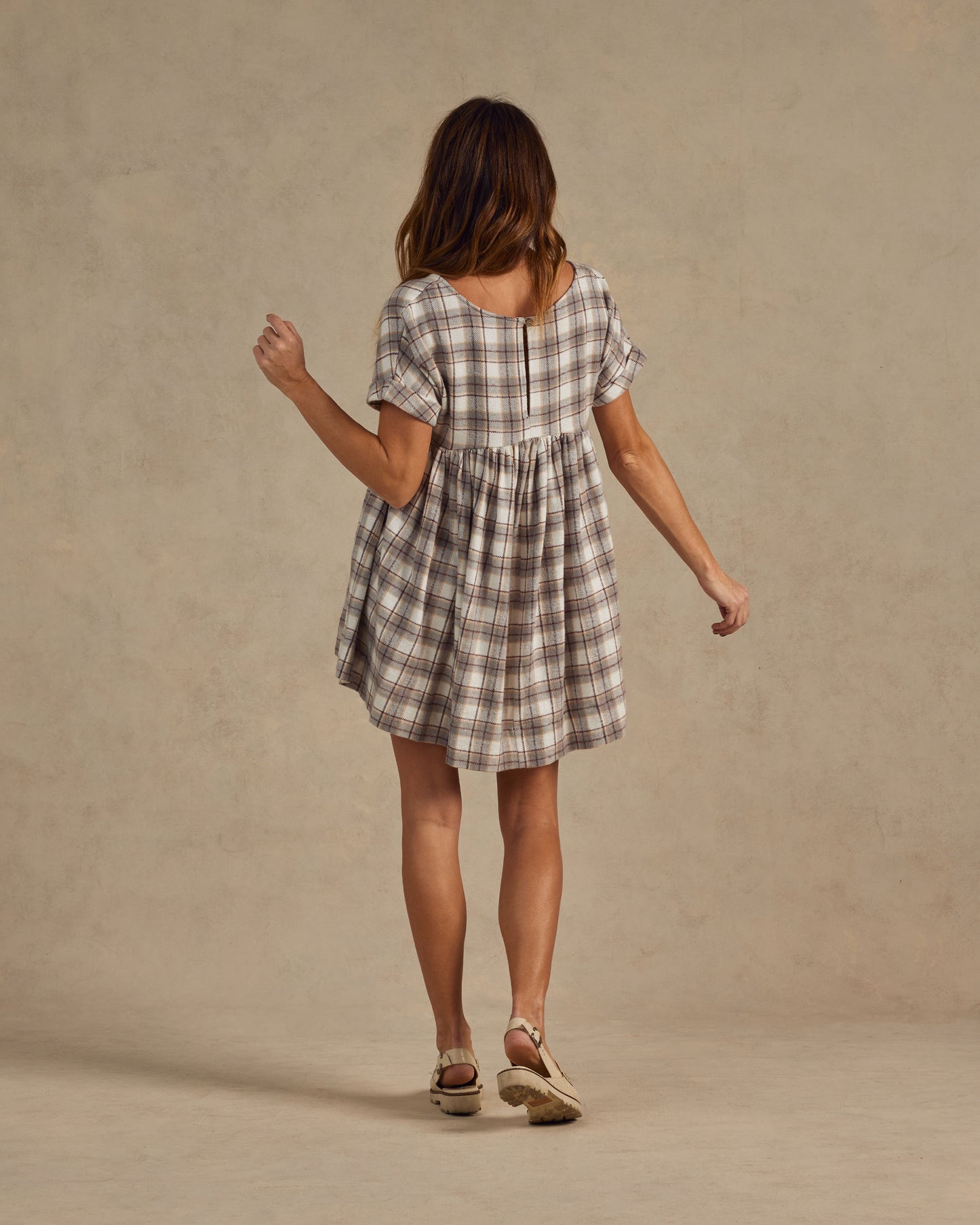 MAXWELL DRESS || BLUE FLANNEL