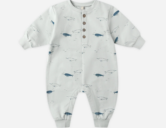 Relaxed Fleece Jumpsuit || NARWHALS