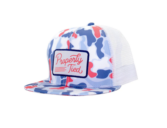 Boys Sportsman Trucker Hat Americana Camo