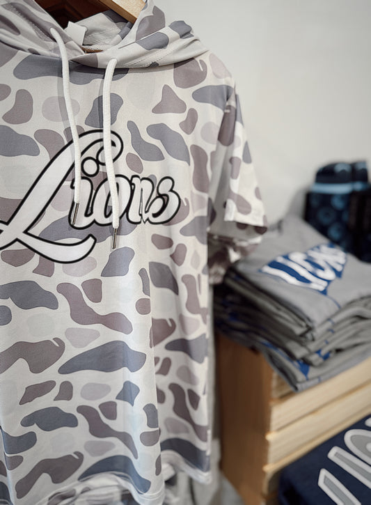 LIONS camo athletic pullover