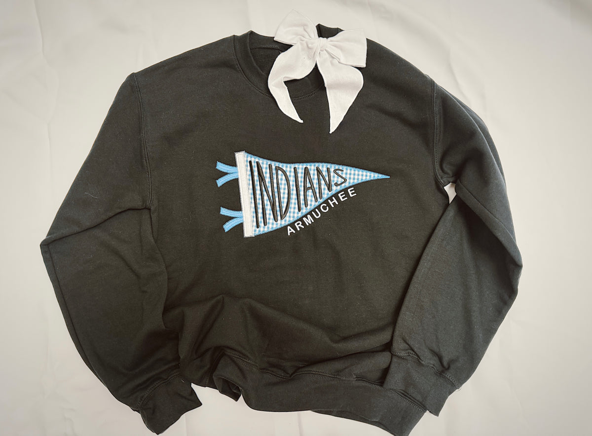ARMUCHEE embroidered pennant sweatshirt