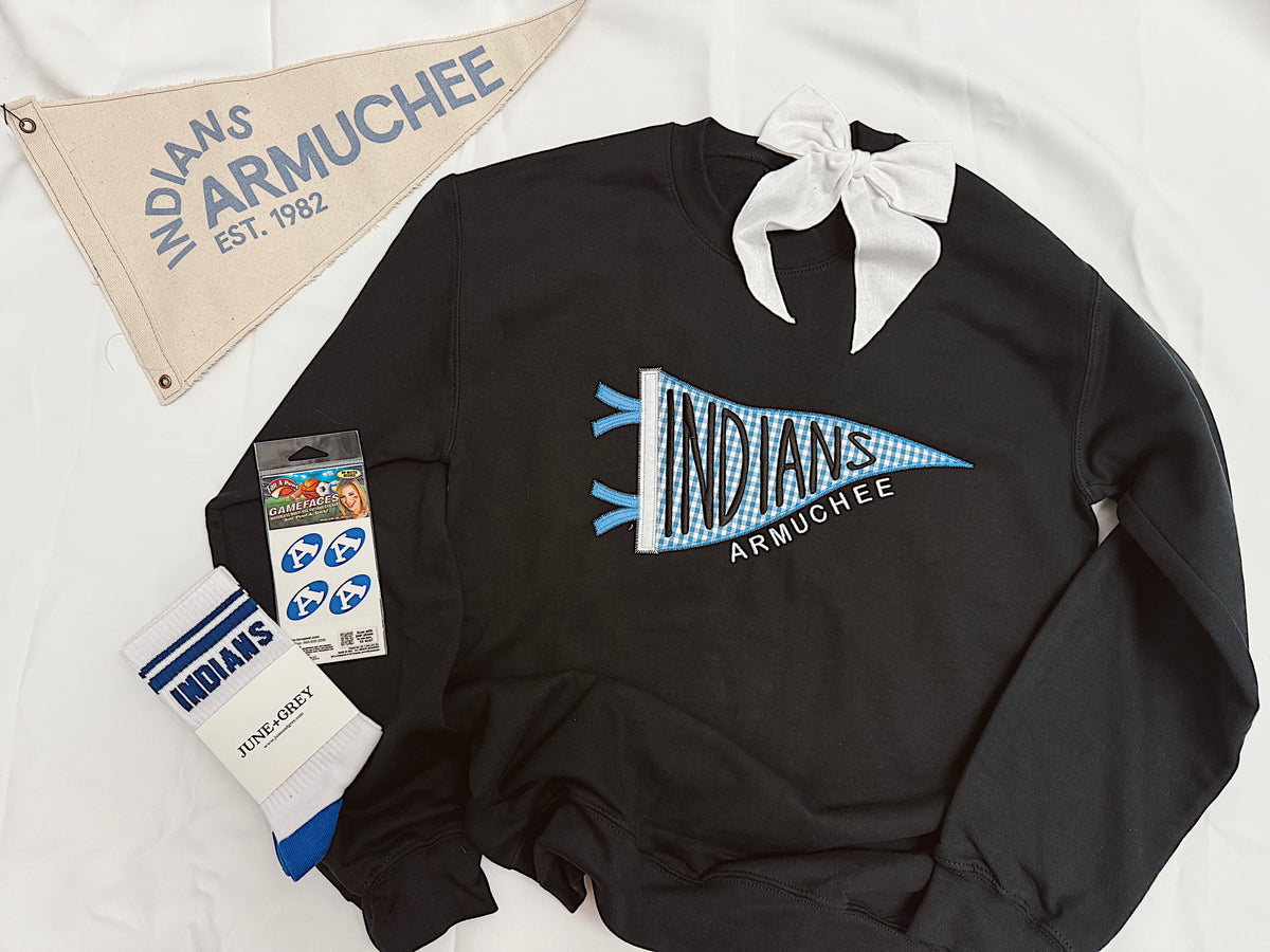 ARMUCHEE embroidered pennant sweatshirt