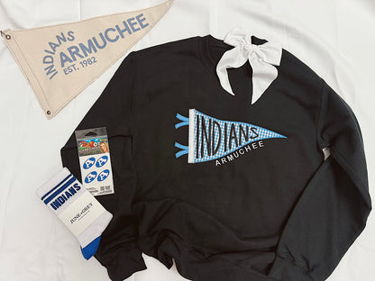 ARMUCHEE embroidered pennant sweatshirt
