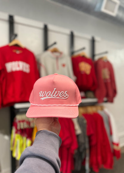 WOLVES PINK OUT ROPE  HAT