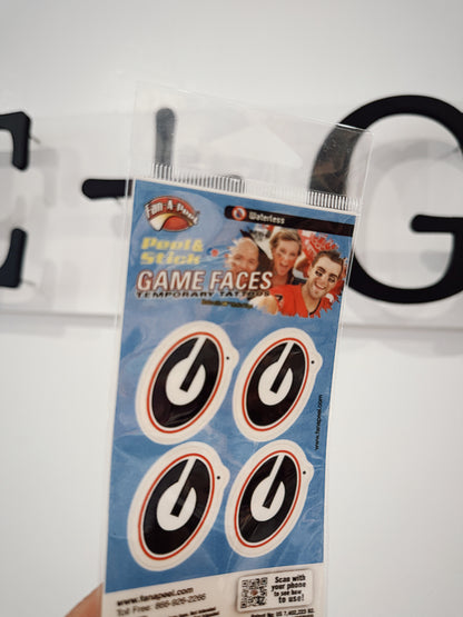 Georgia 'G' Face Tattoos