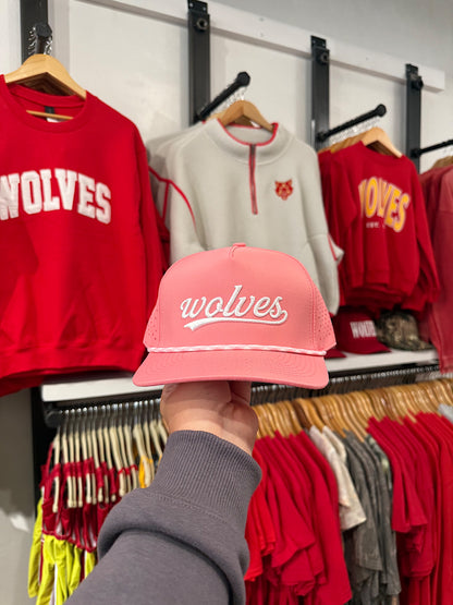 WOLVES PINK OUT ROPE  HAT