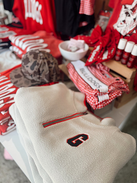 GEORGIA G Quarter Zip Sherpa