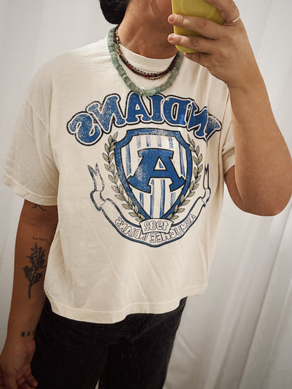 INDIANS CROPPED TEE
