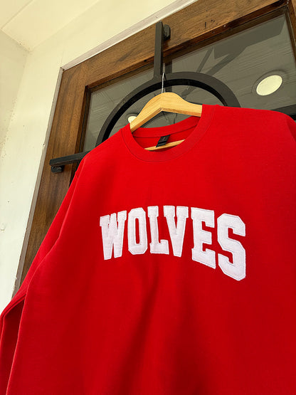WOLVES RED CREWNECK