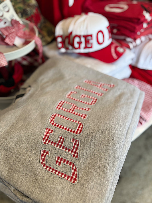 Georgia Gingham Sweatshirt
