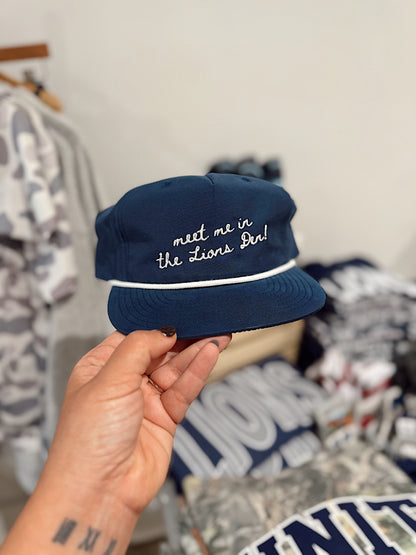 Meet me in the Lions Den Hat