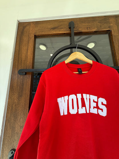 WOLVES RED CREWNECK