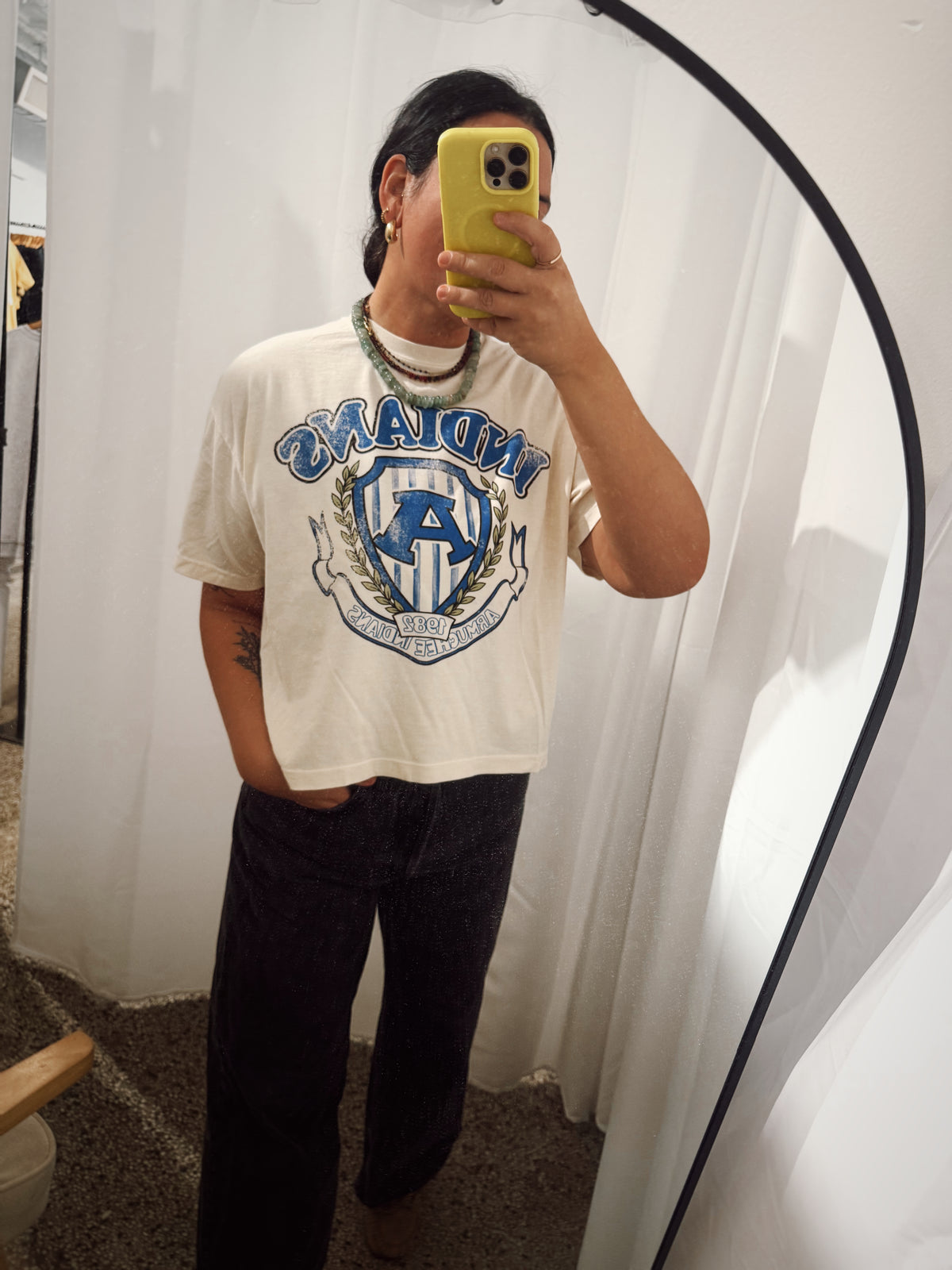 INDIANS CROPPED TEE