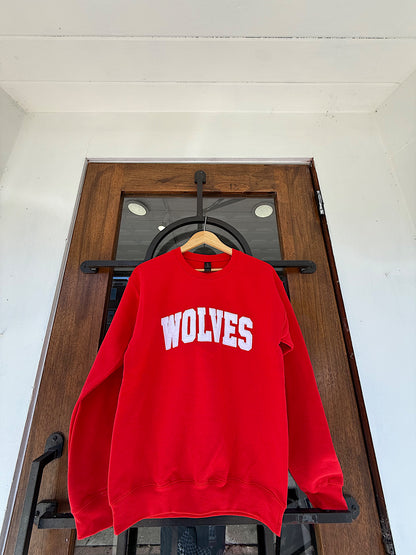 WOLVES RED CREWNECK