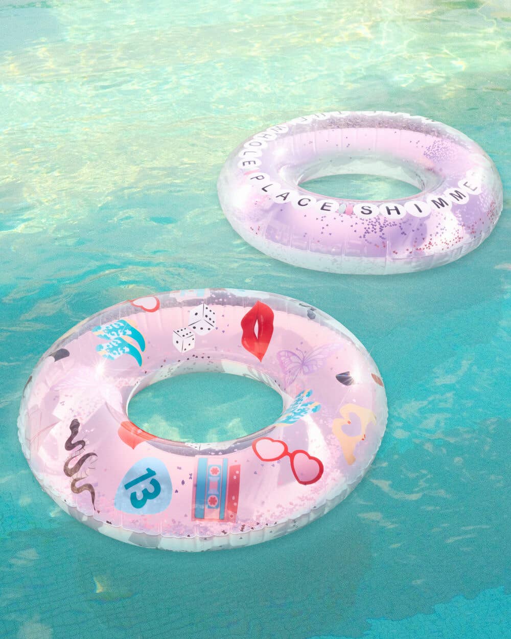 Pool Era Floats - set of 2 Swiftie themed swim tubes 30"