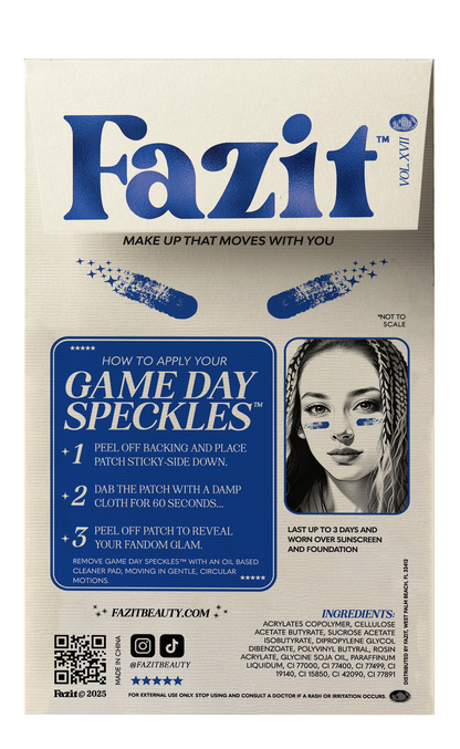 Blue Game Day Speckles
