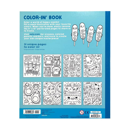 118-306 - Color-in' Book: Happy Snacks Coloring Book