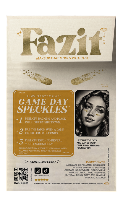 Gold Game Day Speckles
