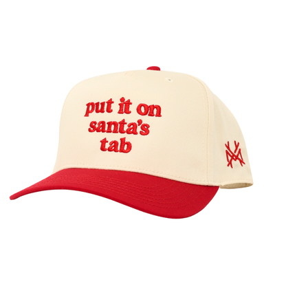 Put it on Santa's Tab Christmas 2025 Trucker Hat