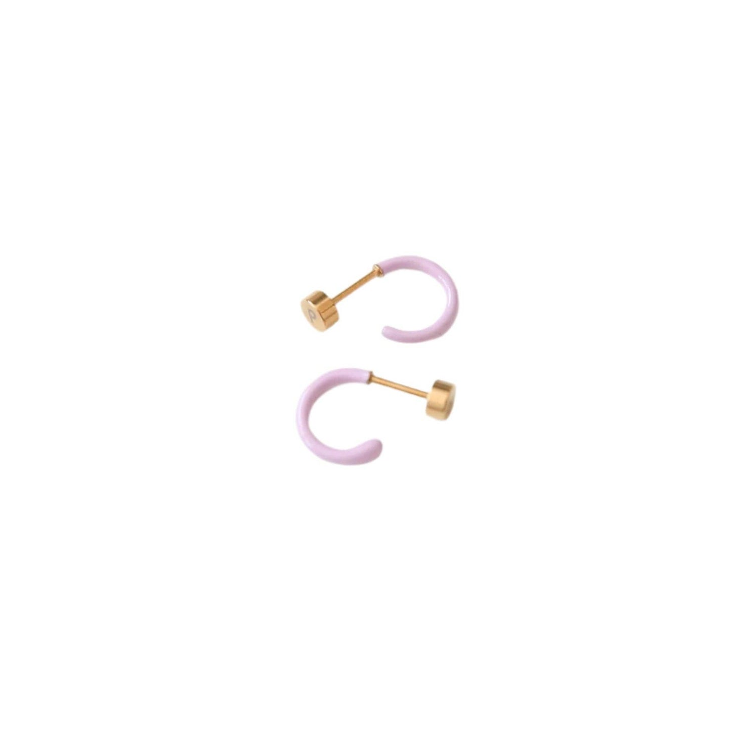 Huggie Stud Earrings - Hypoallergenic, Flat Back, Girl Gift
