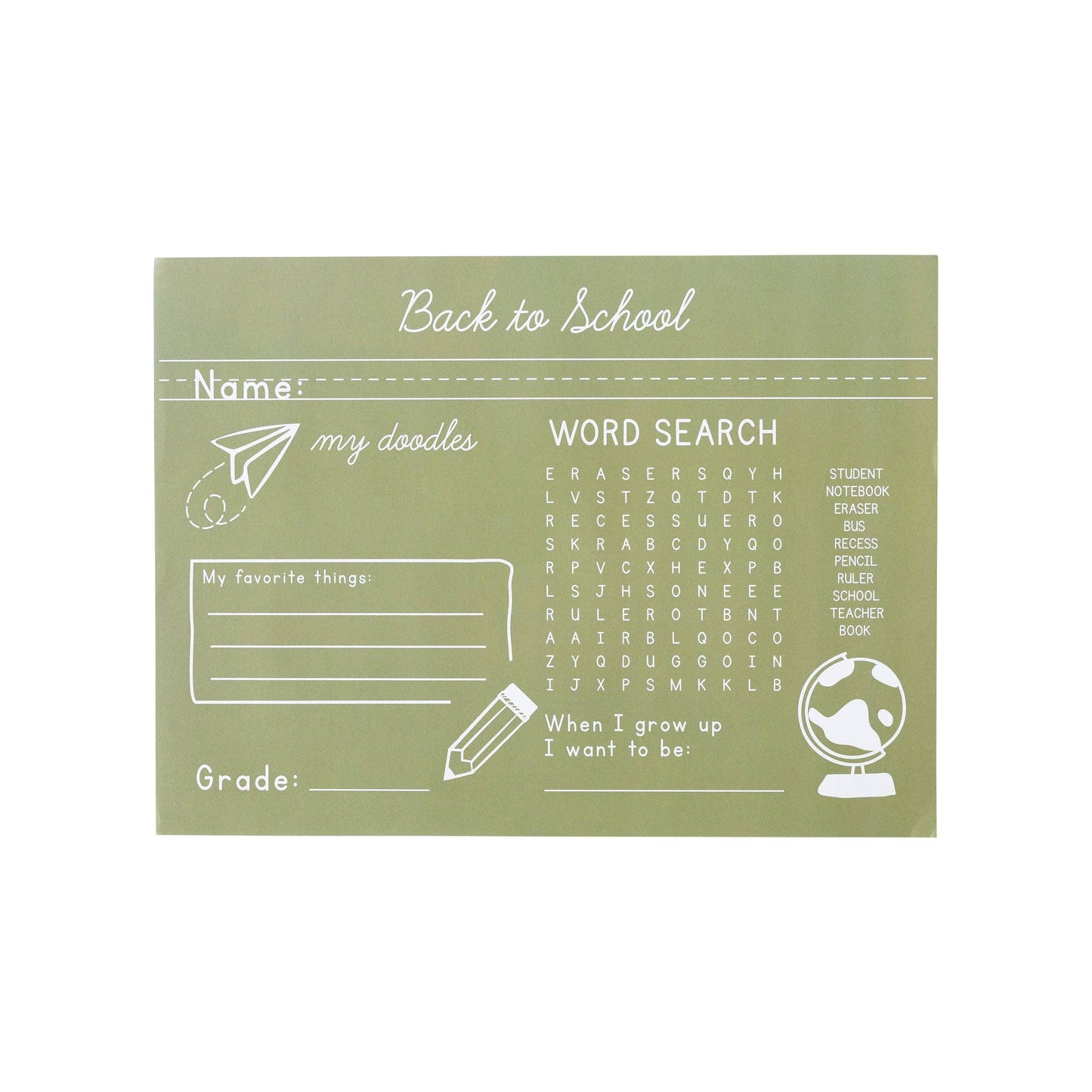 BTS921 -  Occasions By Shakira - Back To School Green Chalkb