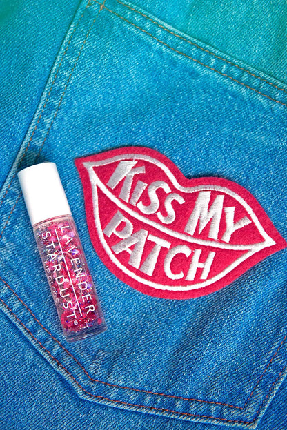 Kissing Glitter Lip Gloss Red Hearts Cherry Stardust