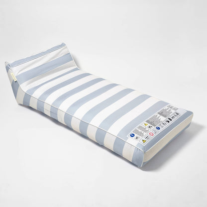 Luxe Lie-On Lounger Lazy Days Blue Stripe
