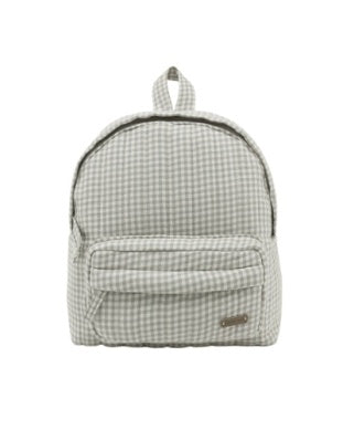 Mini Backpack || Sage Gingham