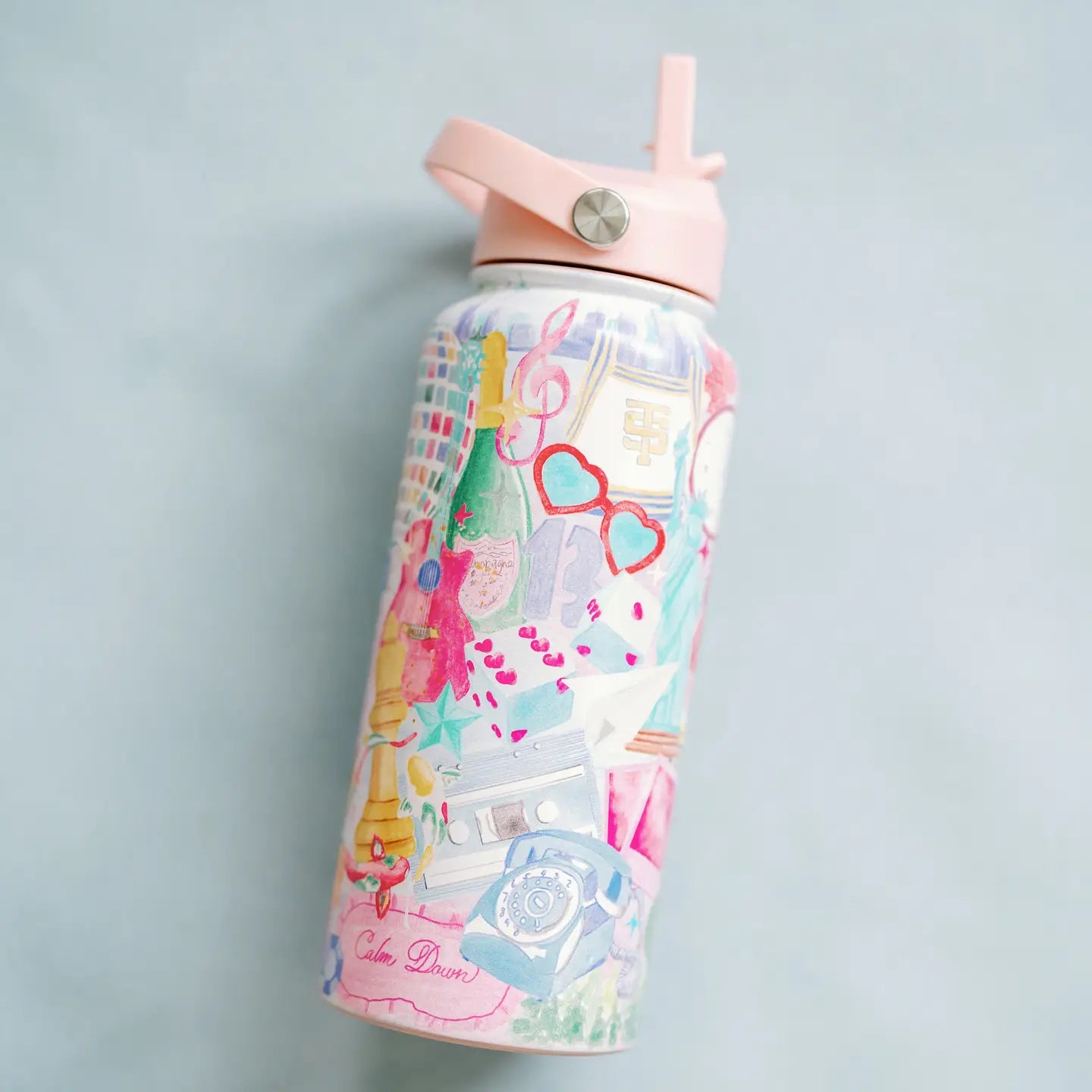 Taylor Swift 32 oz Insulated Water Bottle with Straw Lid