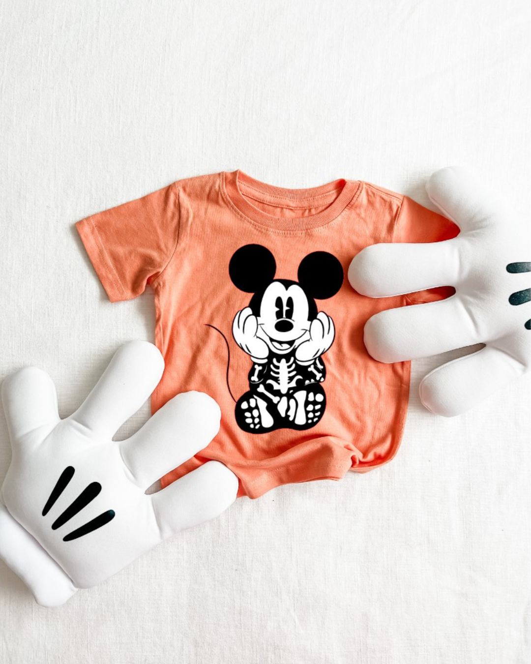 boy skeleton mouse tee