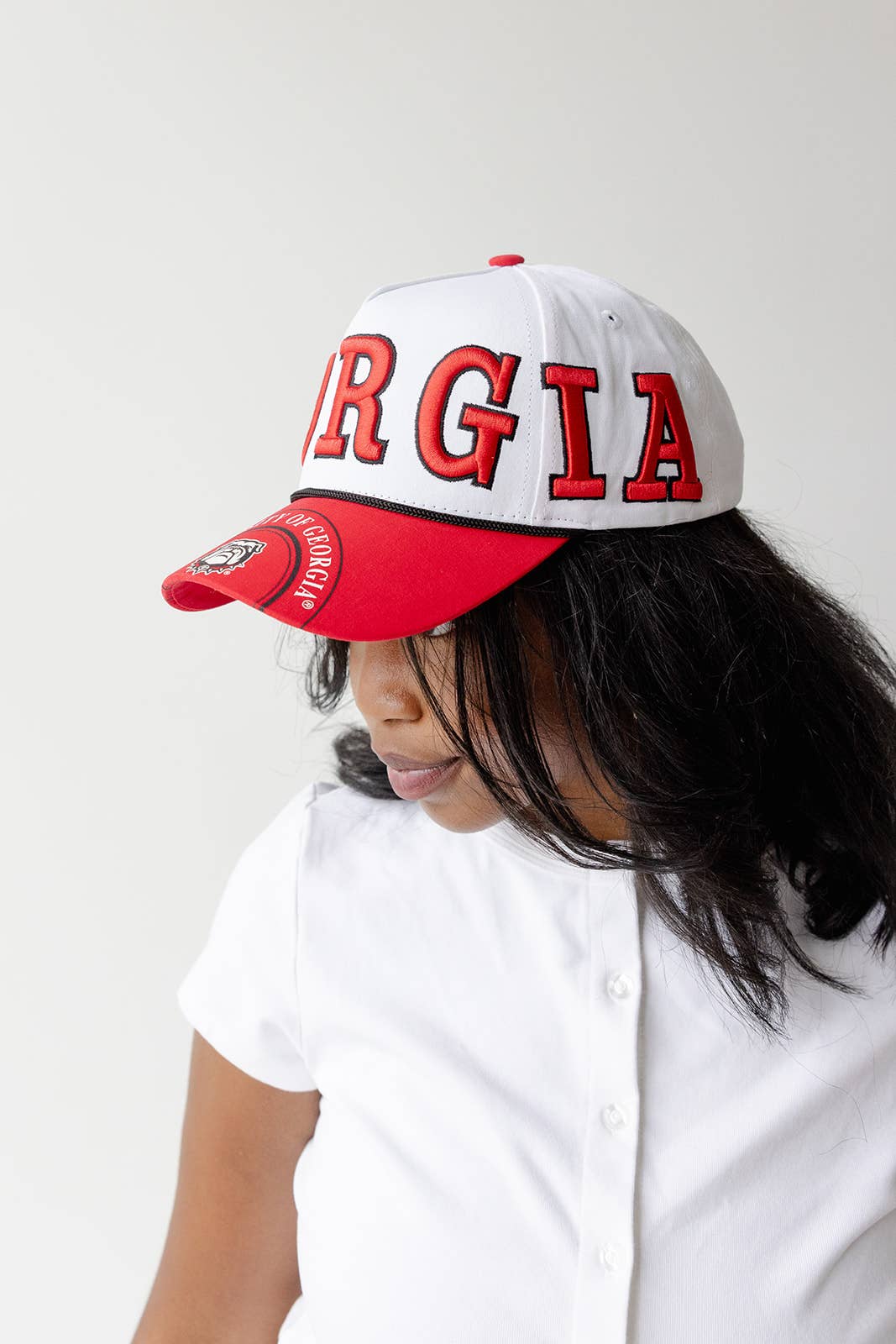 Georgia Phipps Split Hat 5 Panel Canvas Baseball Hat