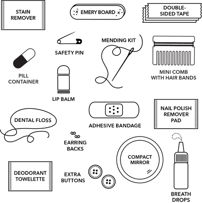 Rosé Glitter Minimergency Kit