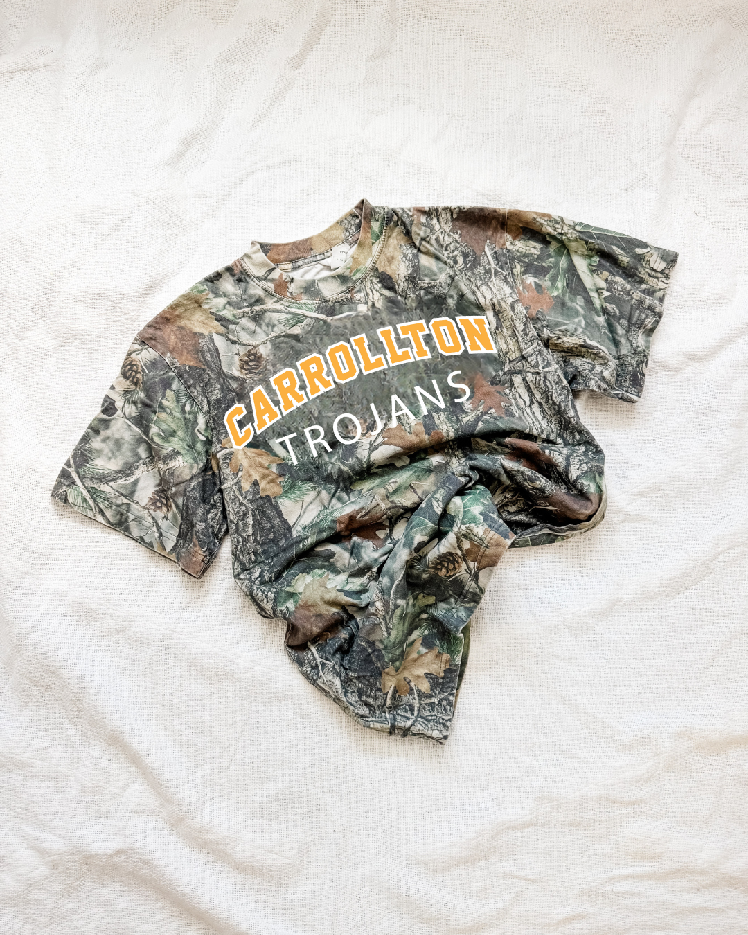 CARROLLTON / TROJANS camo tee