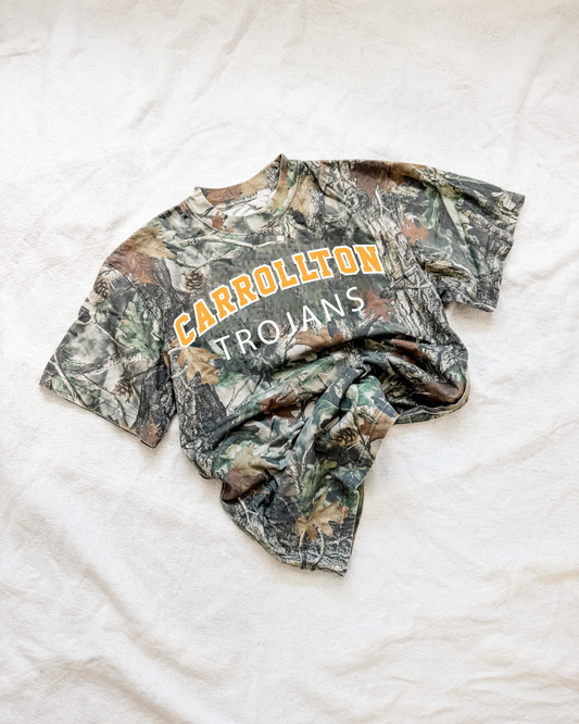 CARROLLTON / TROJANS camo tee