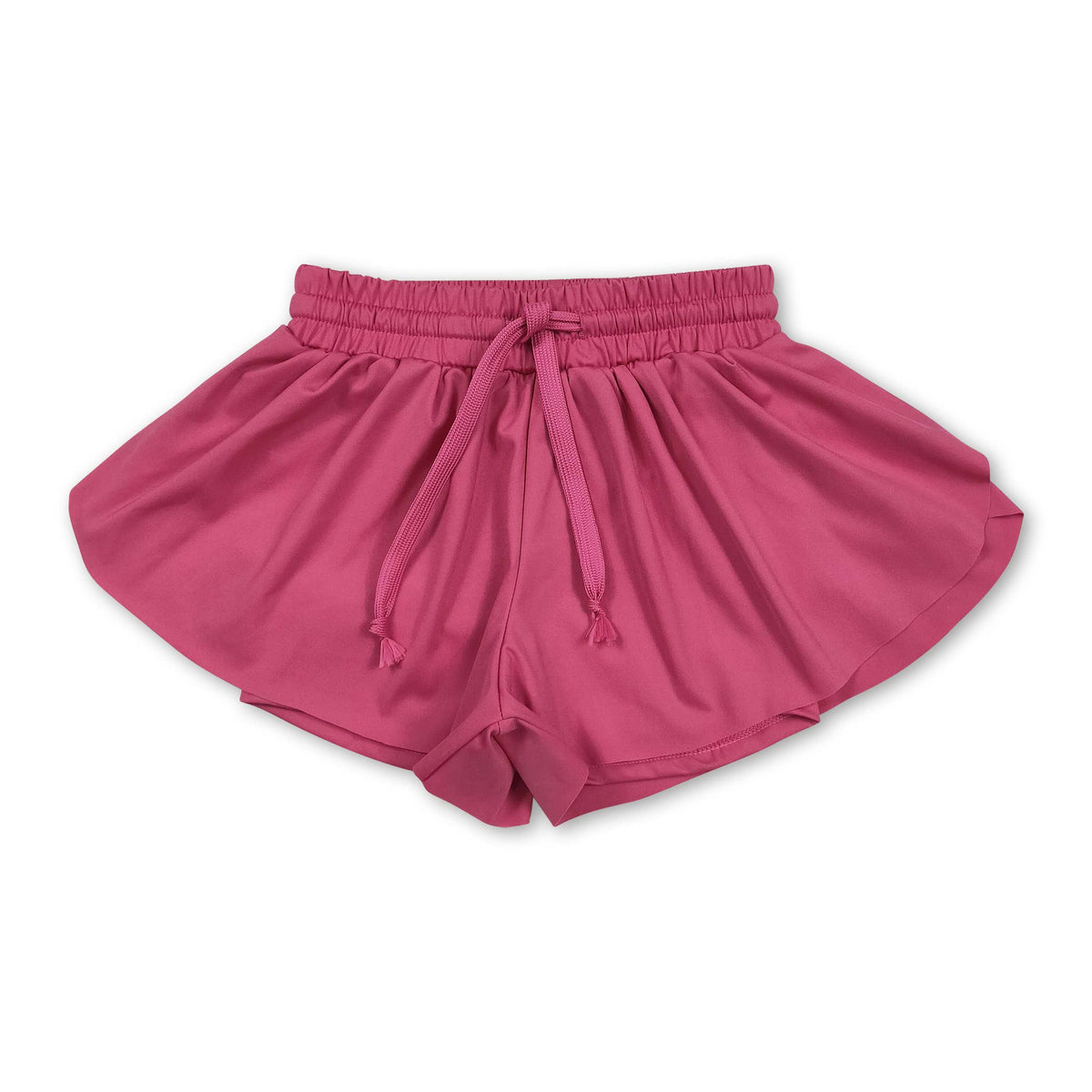 Blue kids girls activewear summer yoga shorts