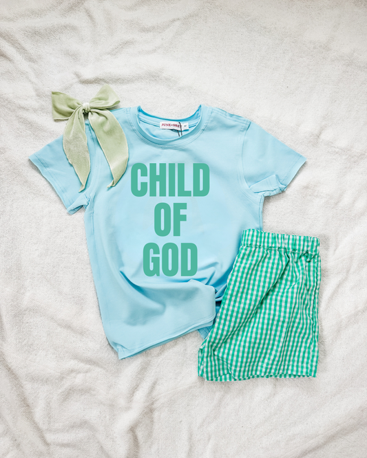 CHILD OF GOD blue tee