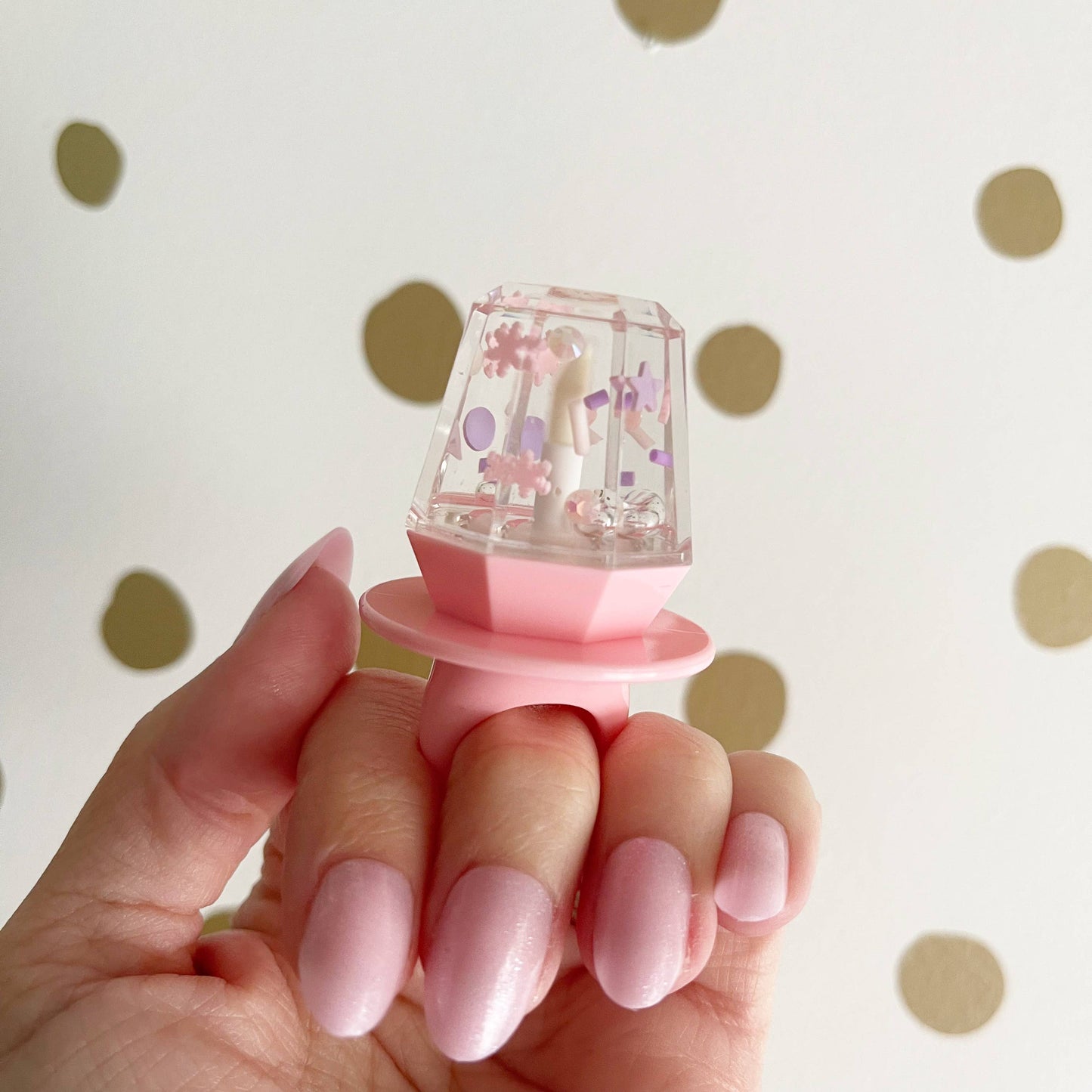 Snowflake Ring Pop Lip Gloss